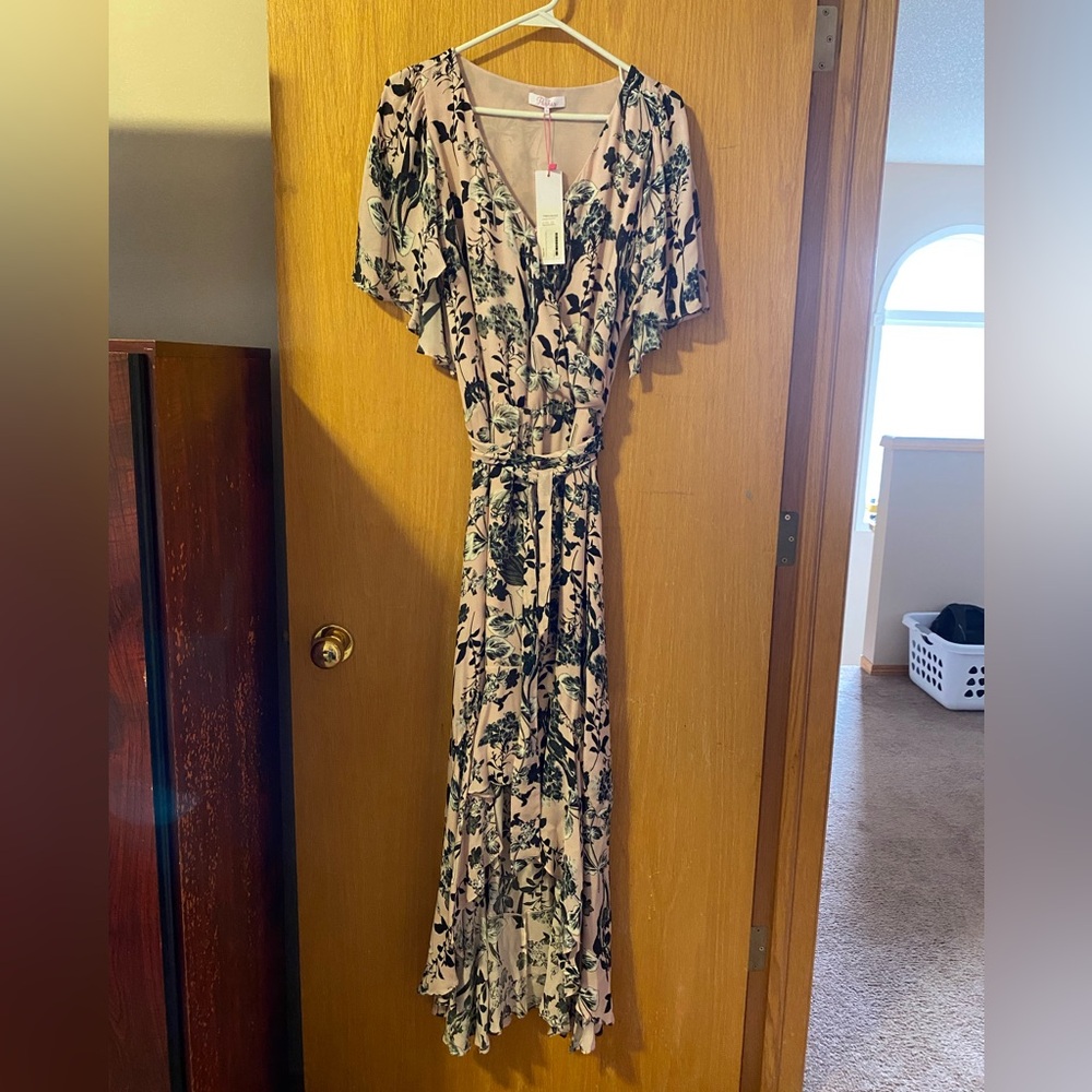 Parker floral print silk dress